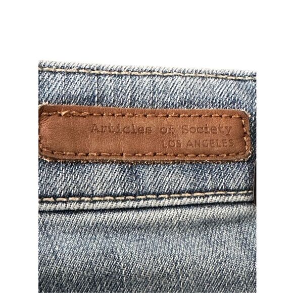 Articles of Society Women’s Blue‎ High Rise Straight Leg Jeans Size 28 - Picture 4 of 8